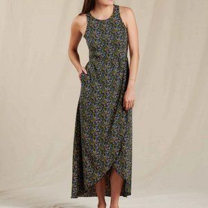 Toad&Co Sunkissed Maxi Dress in Black Star Print Size M